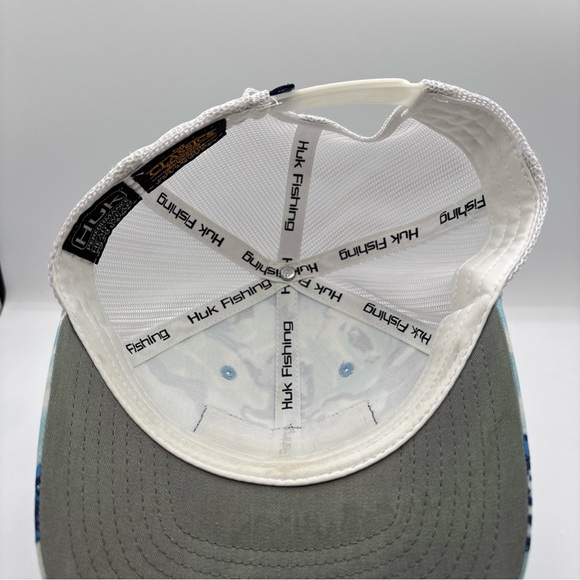 Huk Performance Men’s Head Wear Camouflage Blue Trucker Mesh SnapBack Hat OSFM - Picture 12 of 12